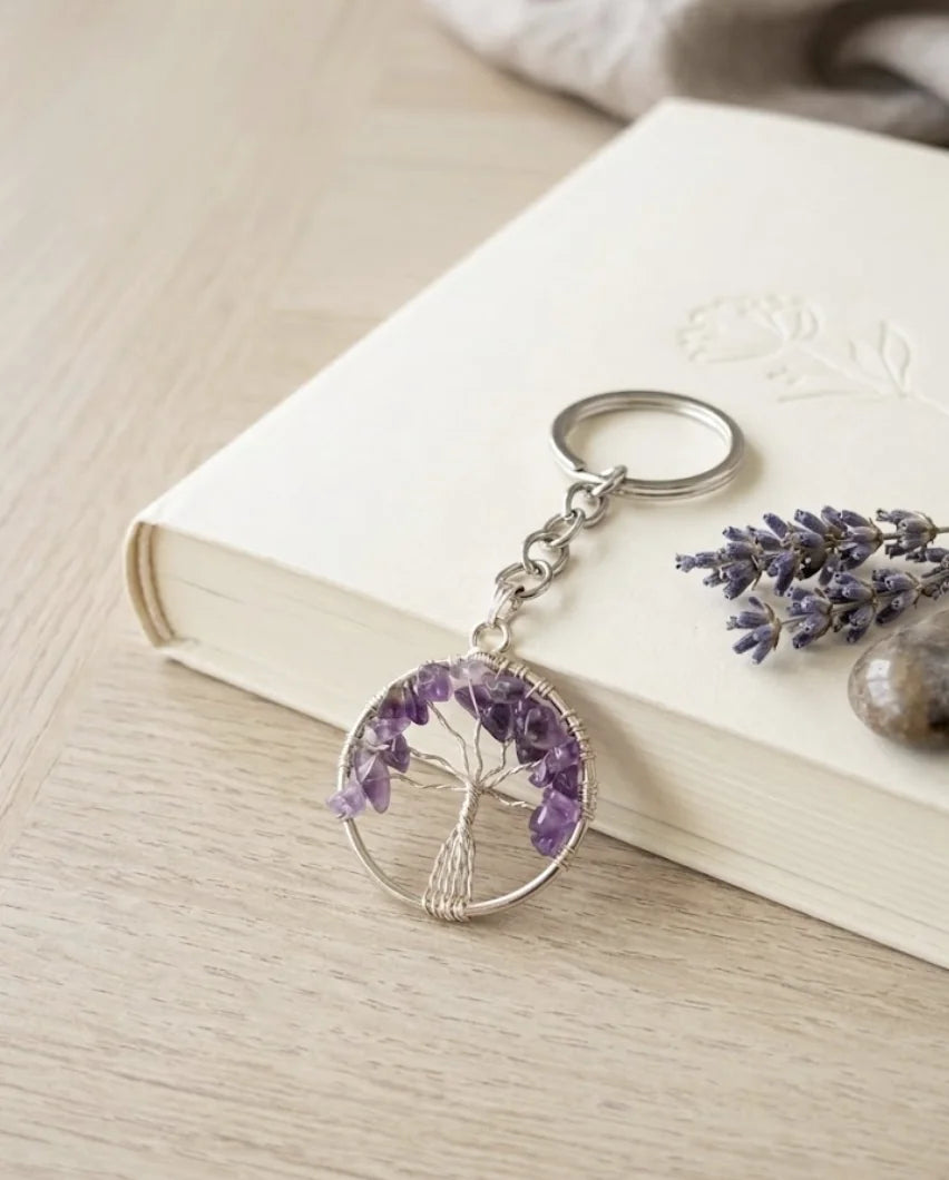 Amethyst Key Chain