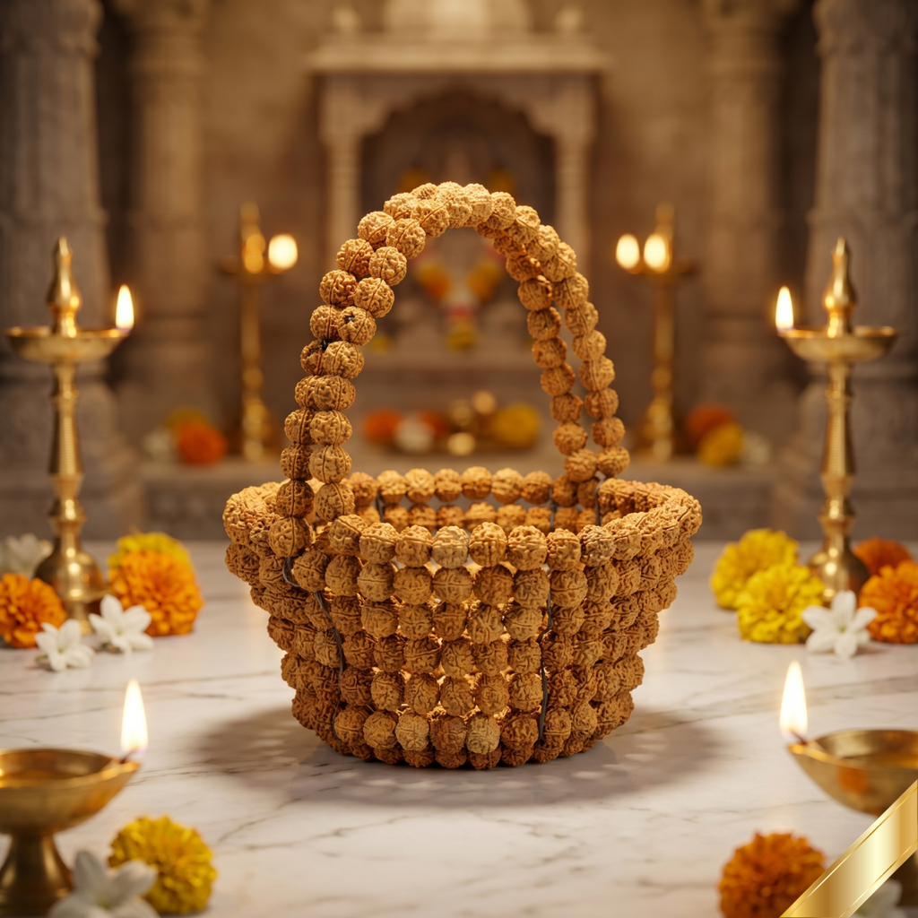 Siddh Spiritual Rudraksha Puja Tokri (Puja Basket)