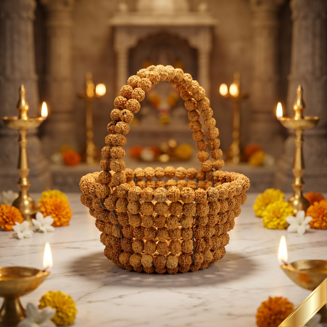 Siddh Spiritual Rudraksha Puja Tokri (Puja Basket)