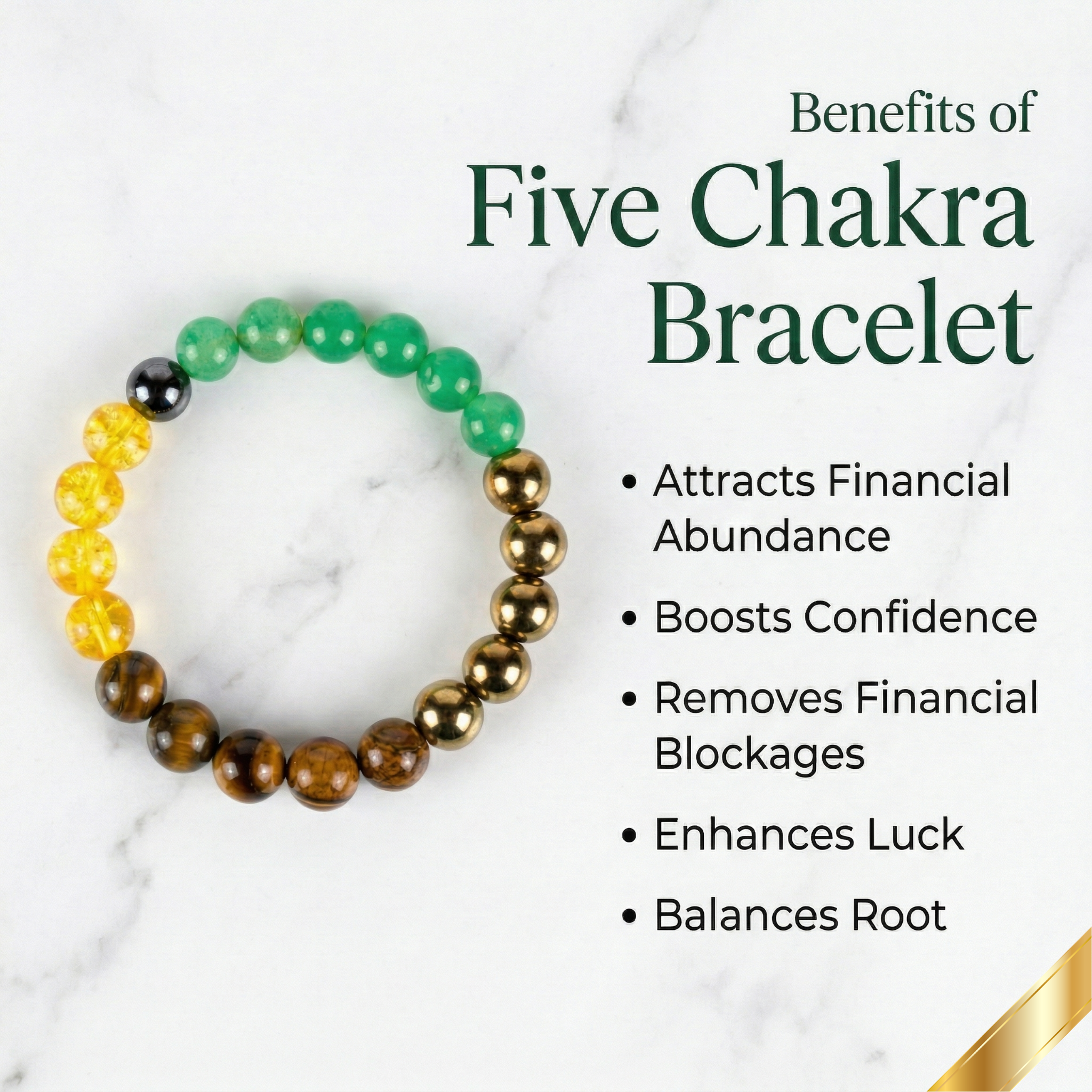 Dhan Yog Bracelet - 5 Chakra Bracelet