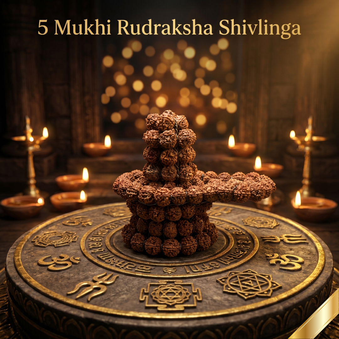 Siddh 5 Mukhi Rudraksha Shivling