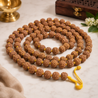 Siddh 5 Mukhi Original Rudraksha Mala - Nepali
