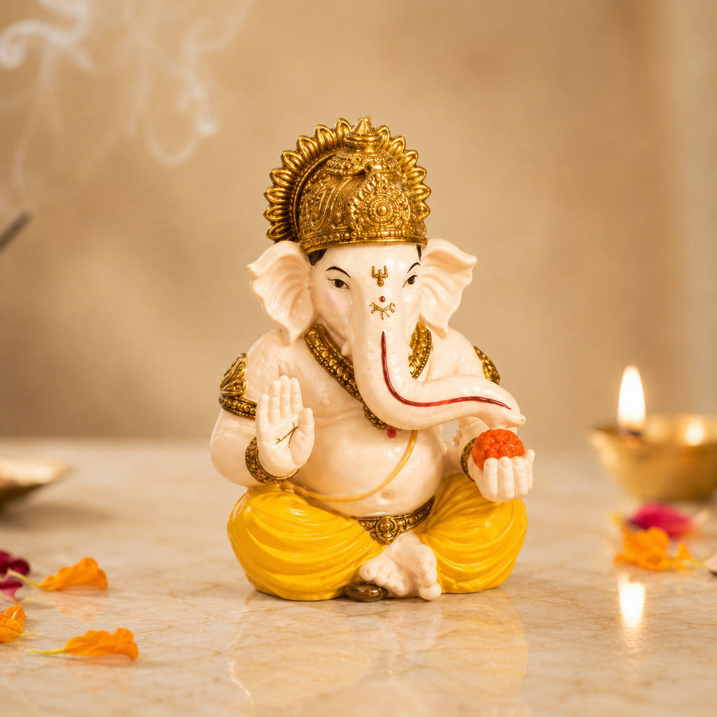 Divine Ganesha Blessing Idol - Style 1